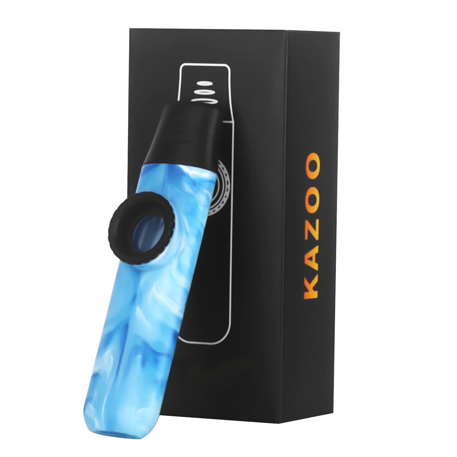 Jade Style Kazoo Adjustable Tone Professional ABS Resin 5 Diaphragms Blue