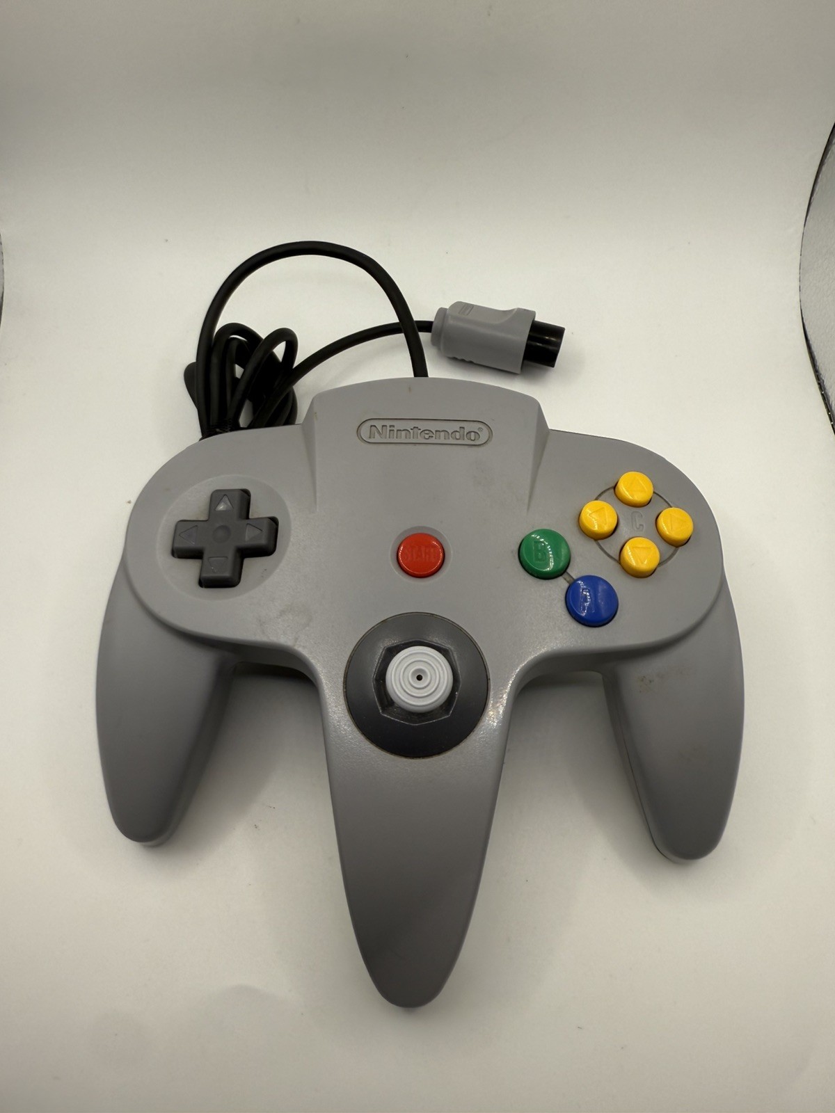 Nintendo 64 N64 Gray Console Bundle with Two Controller & Cords Authentic Tested