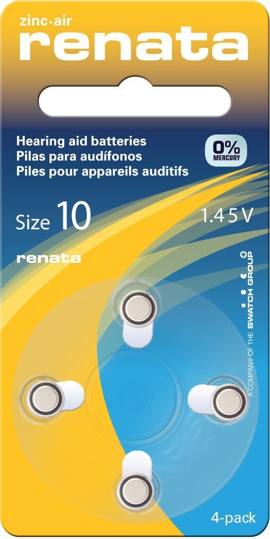 Renata Maratone + Size 10 Battery 1 PK OF 4 BATTERIES