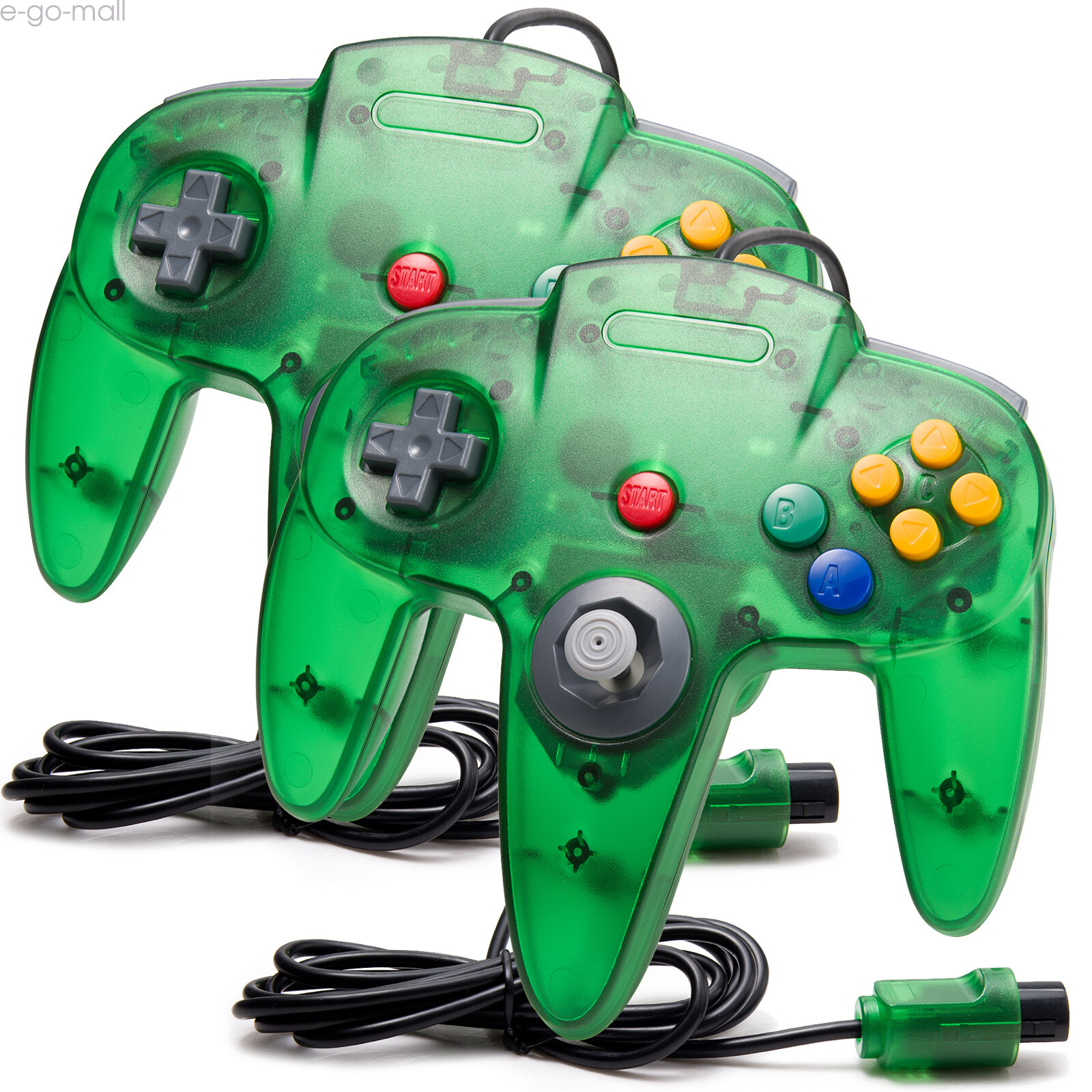 Wired N64 Controller Joystick Gamepad for Nintendo 64 System Video Game Green