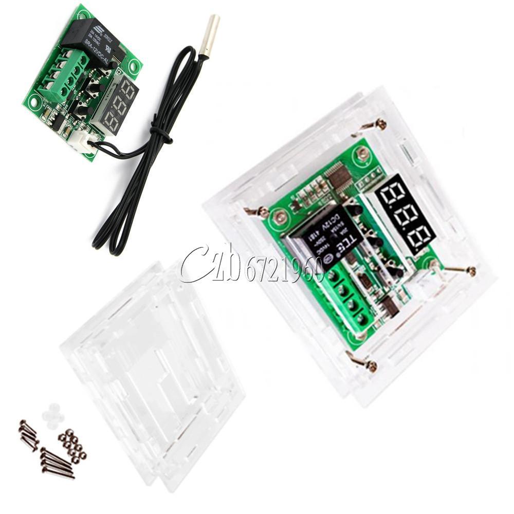 DC 12V W1209 Thermostat Temperaturregelung Schalter Regler Thermometer And Case