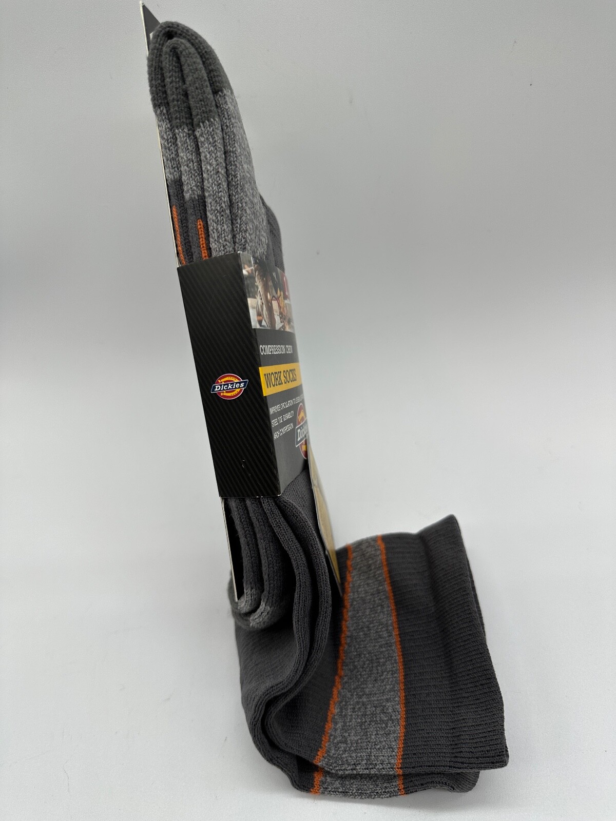NEW ONE PAIR DICKIES MENS GRADUATED COMPRESSION WORK CREW NYLON SOCKS SIZE 6-12