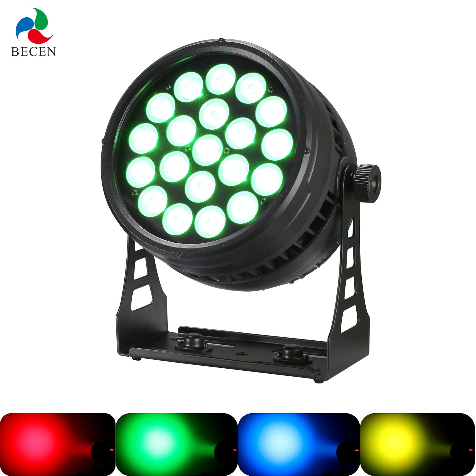 IP65 20x18w RGBWA UV 6in1 Led Par Light 6/10CH Outdoor Church Show Concert Stage