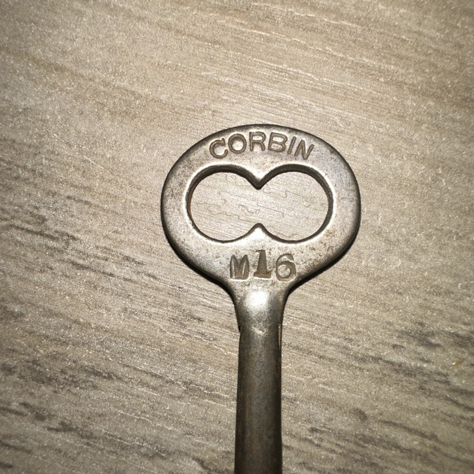 Antique Corbin Skeleton Key #M16 Solid Barrel Key