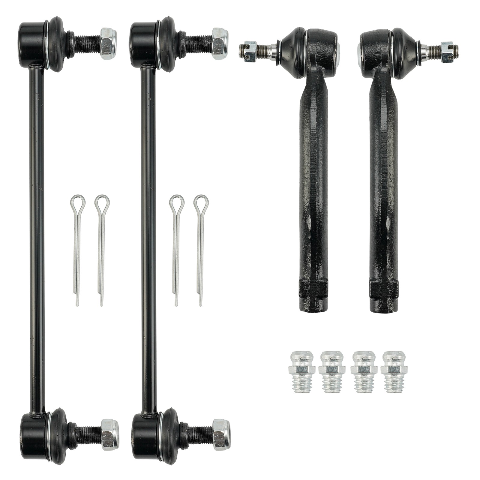 6pc Front Sway Bar Outer Tie Rods Ball Joints for 2013-2017 Toyota Camry Avalon
