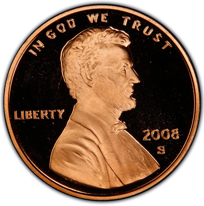 2008-S Proof Lincoln Memorial Cent 1C