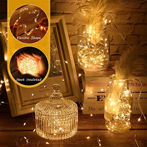 Pcs USB String Lights 33 ft 100 LED Fairy Lights Powered String 6 Warm White