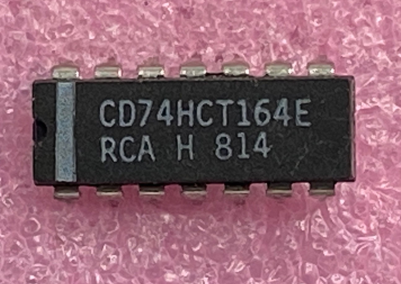 RCA CD74HCT164E 8-bit serial-in/parallel-out shift register Integrated Circuit