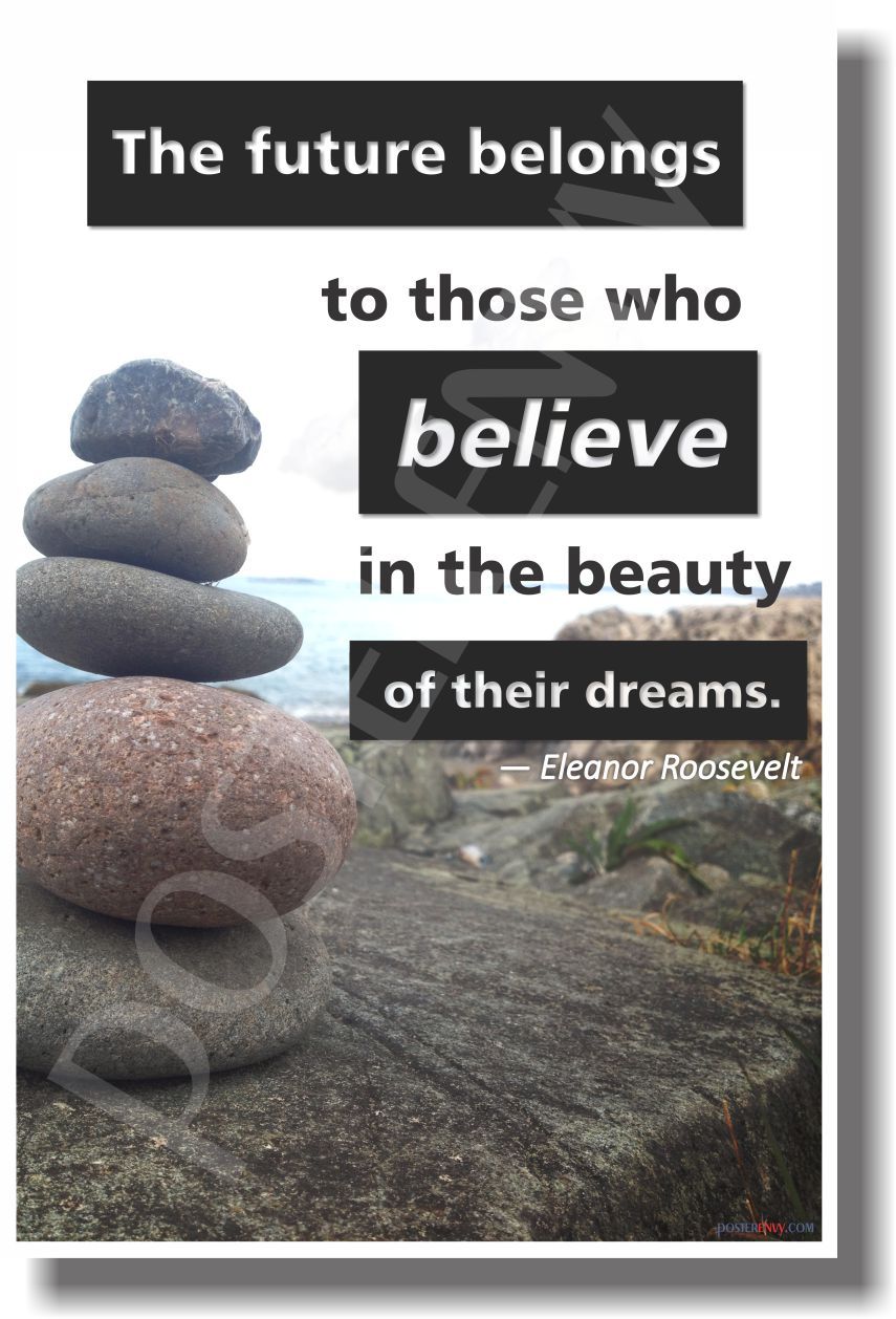 The Future Belongs To - NEW Classroom Motivational Quote Poster