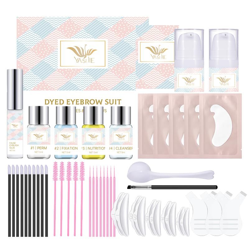 4 in 1 Lash Lift Brow Lamination Kit Professional Eyelash Perm Black Color