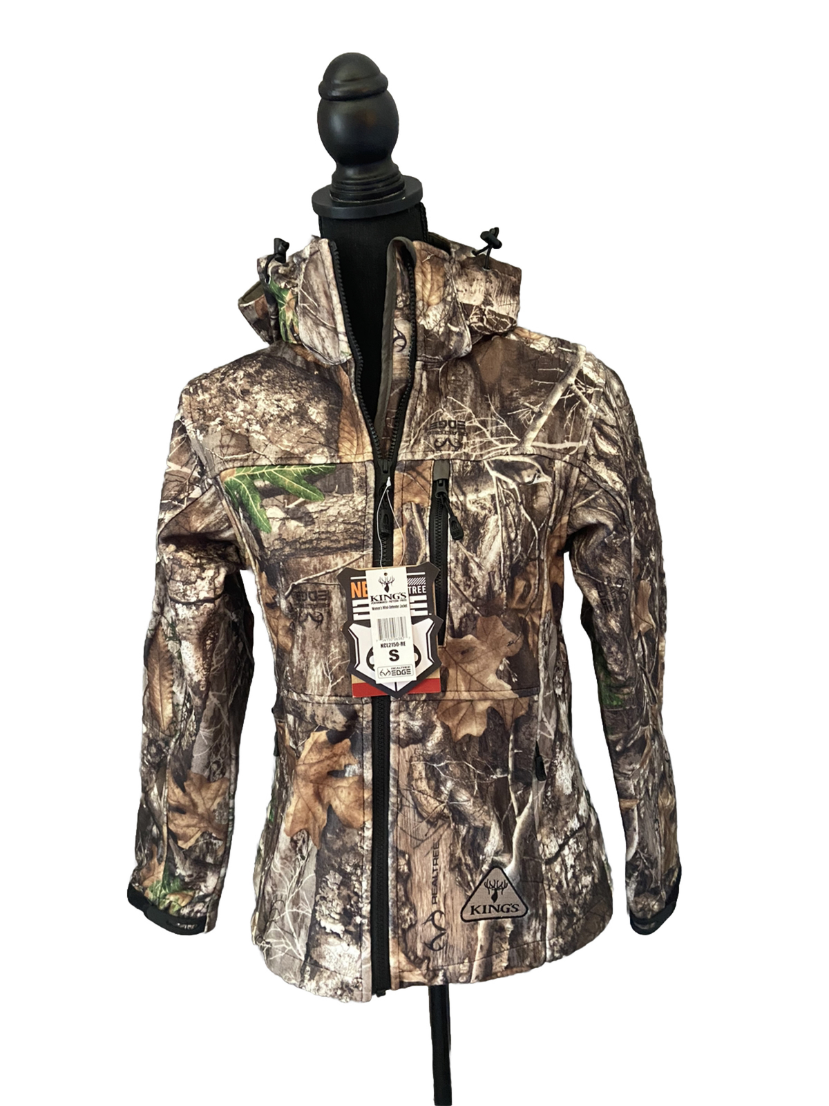 King's Camo Womens Jacket Wind Defender Small Realtree Edge Camouflage NWT Hunt