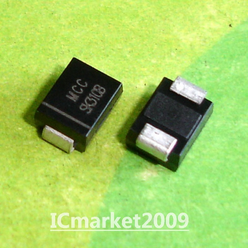 10 PCS SK310B SMB DO-214AA SK310 SMD 3 Amp 100 Volts Schottky Rectifier Diodes