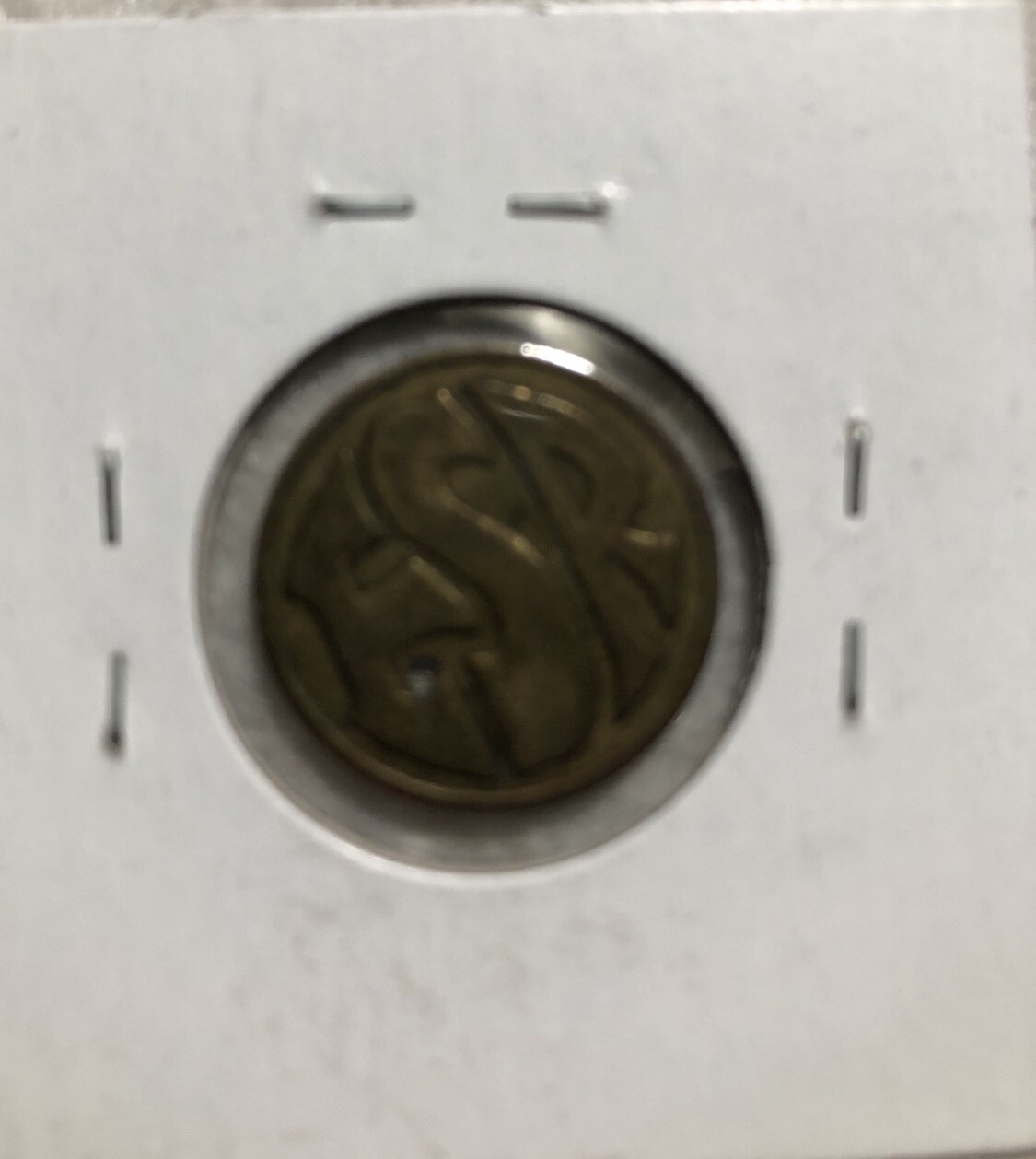 Vintage (ESR) Double Sided Embossed Token