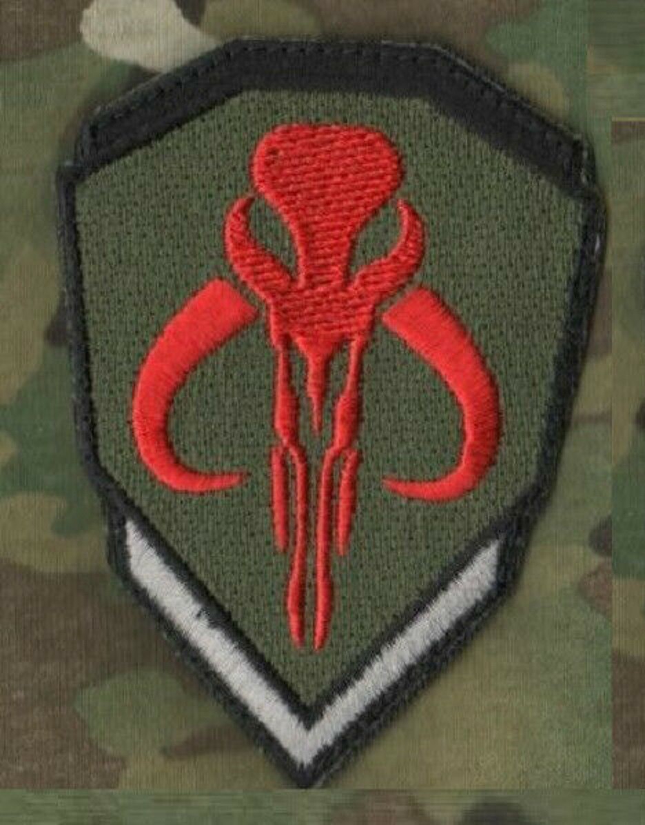 JOINT TASK FORCE JTF ODA vêlkrö OCP PATCH: STAR WARS ASSASSIN MANDALORIANS SKULL