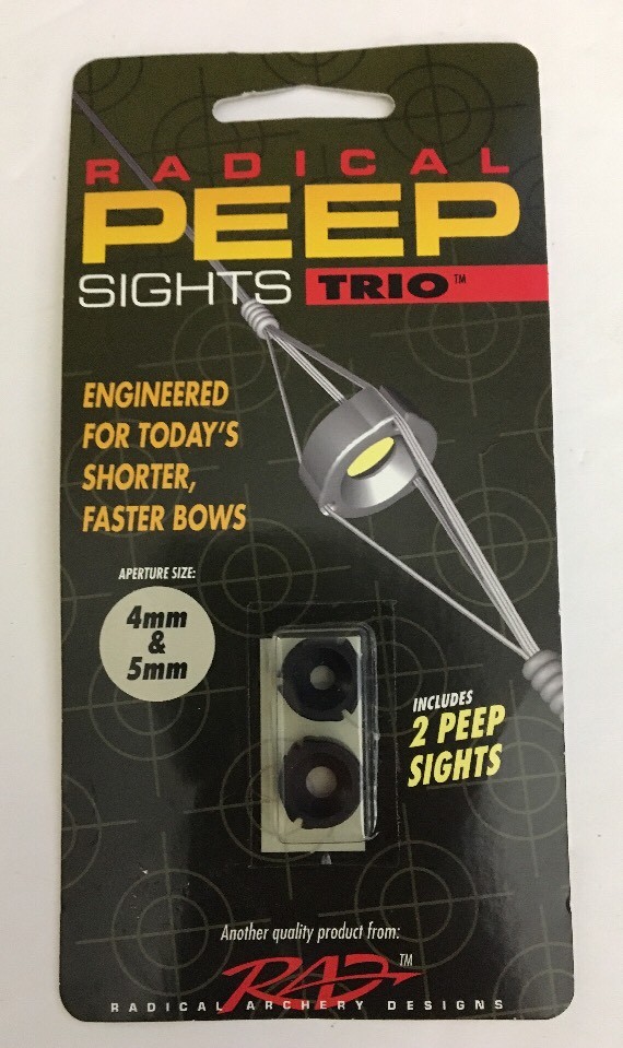 Radical Archery Designs Peeps/Peep Tubing 25012 X24 Trio Peep Sight 4mm/5mm Each