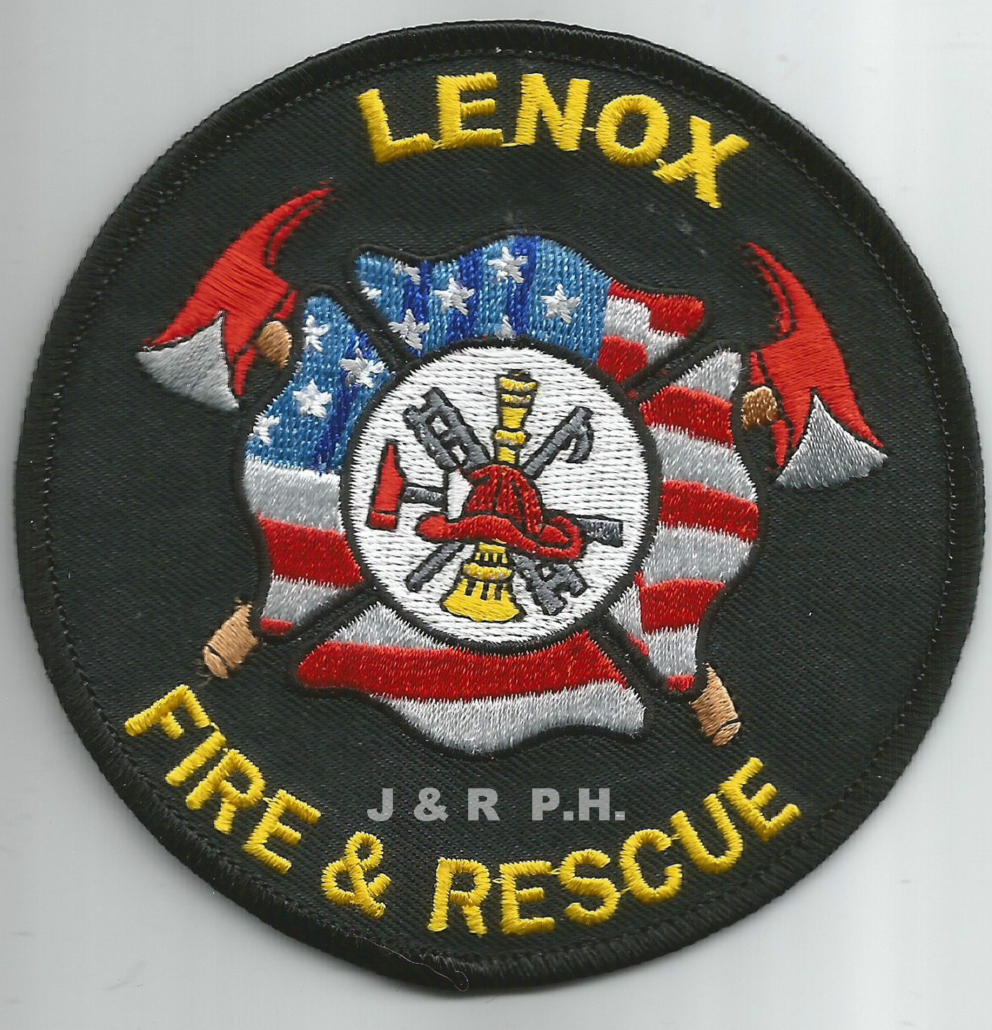 Lenox  Fire & Rescue, Iowa  (4" round size)  fire patch