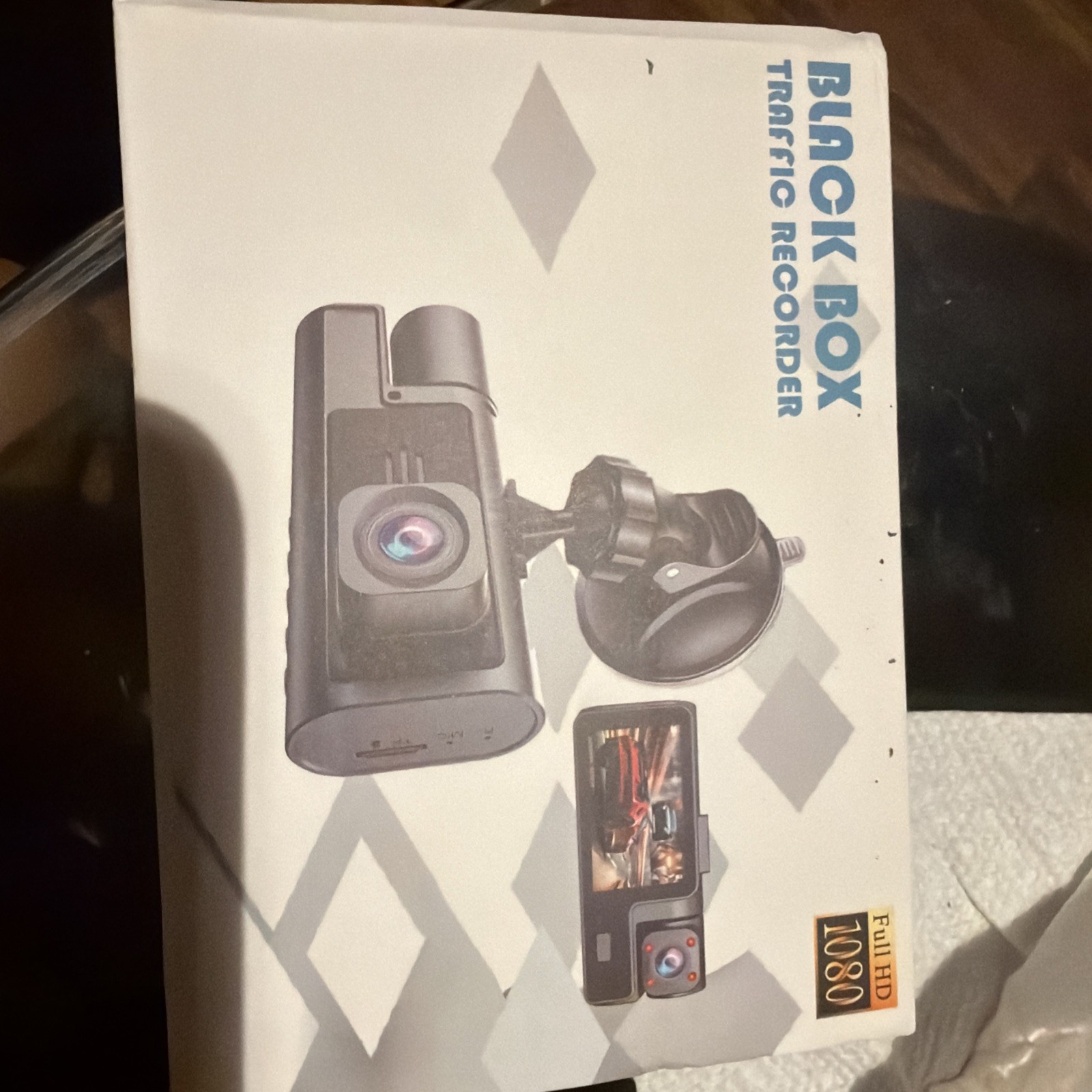 Black Box Traffic Recorder Rearview Mirror Dual Channel-New/sealed