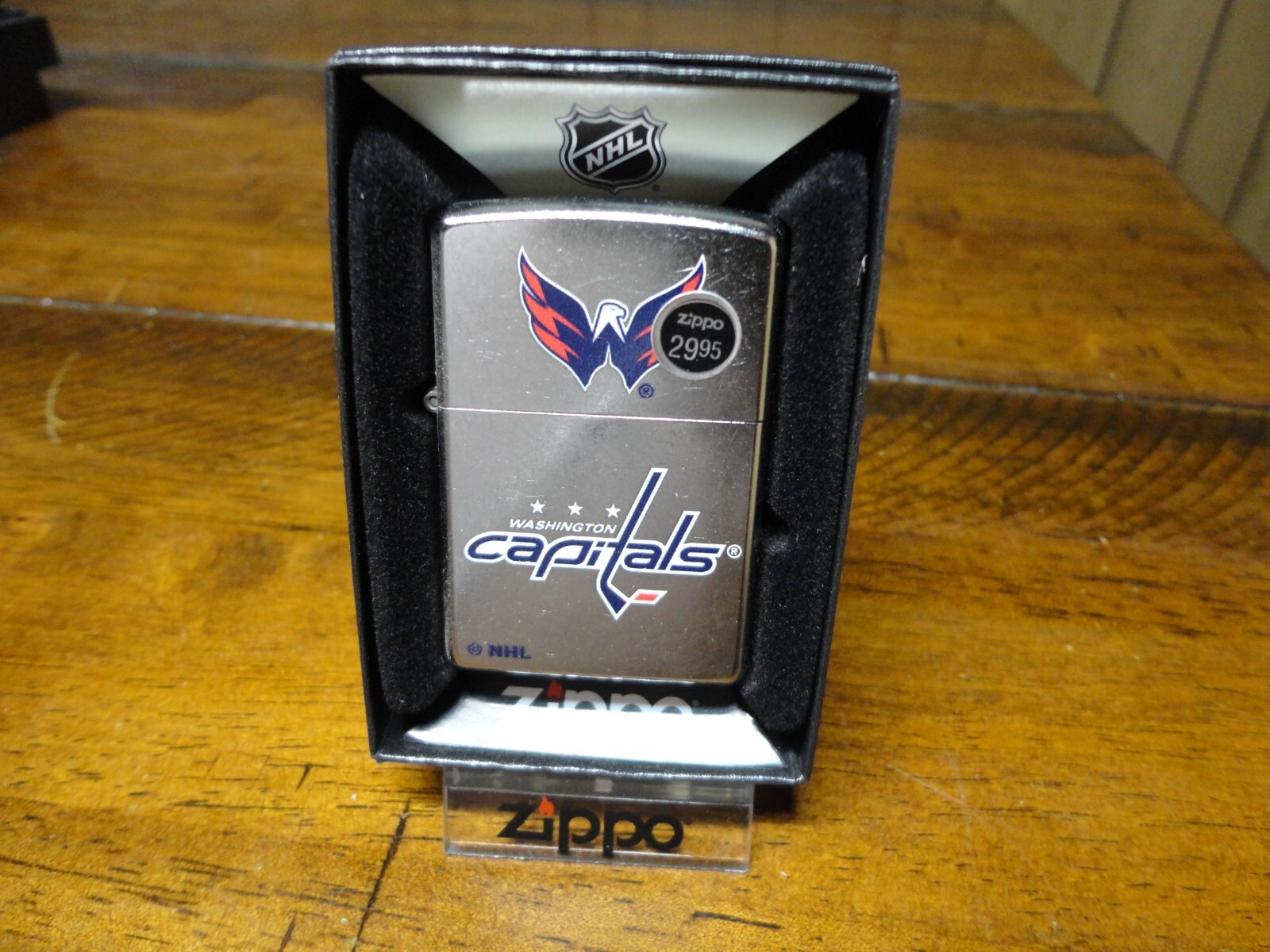 WASHINGTON CAPITALS NHL RETIRED DESIGN ZIPPO LIGHTER MINT IN BOX