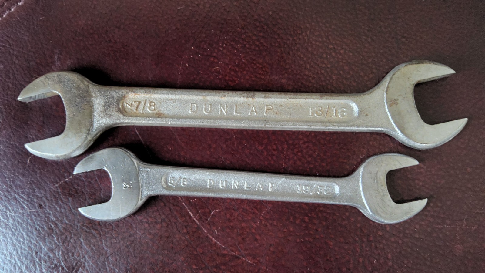 Dunlap Open End Wrenches Satin Chrome Finish (7/8, 13/16, 5/8, 19/32)