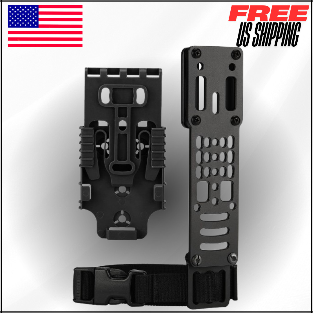 Tactical Modular Holster Adapter W QLS kit, Drop Leg Holster, Leg Strap Police