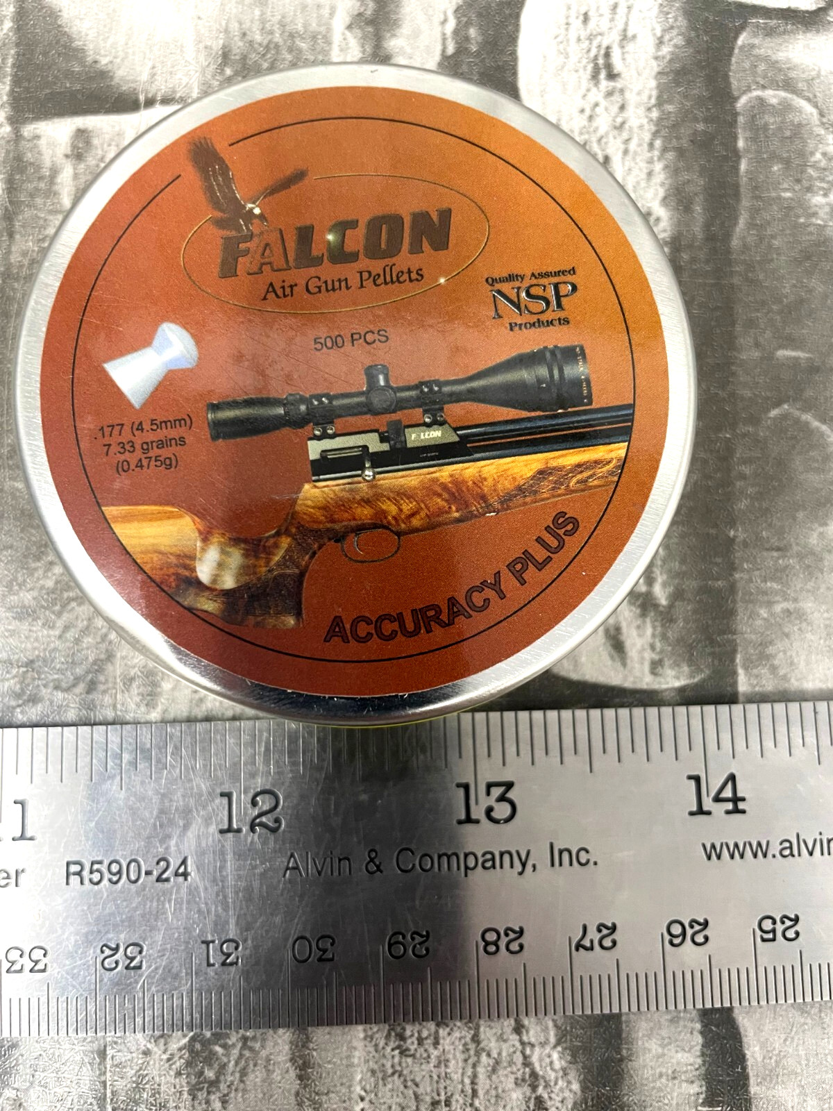 Falcon Air Gun Pellets 177 -4.5MM 7.33 Grains -500 Pcs- Accuracy Plus New