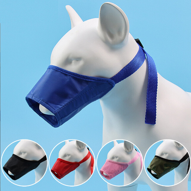 Adjustable Pet NoBarking Anti Bite Chewing Dog Muzzle Mouth Cover Mask