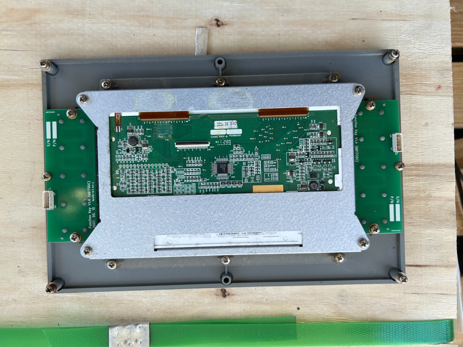 Hantle 1700W ATM Bezel w/ *BROKEN* LCD Screen Bracket and Function Keys Assembly