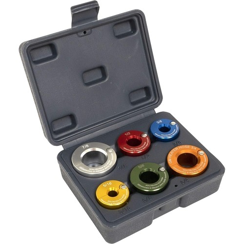 Lisle 35800 Aluminum Disconnect Set, 6 Piece, Anodized Aluminum