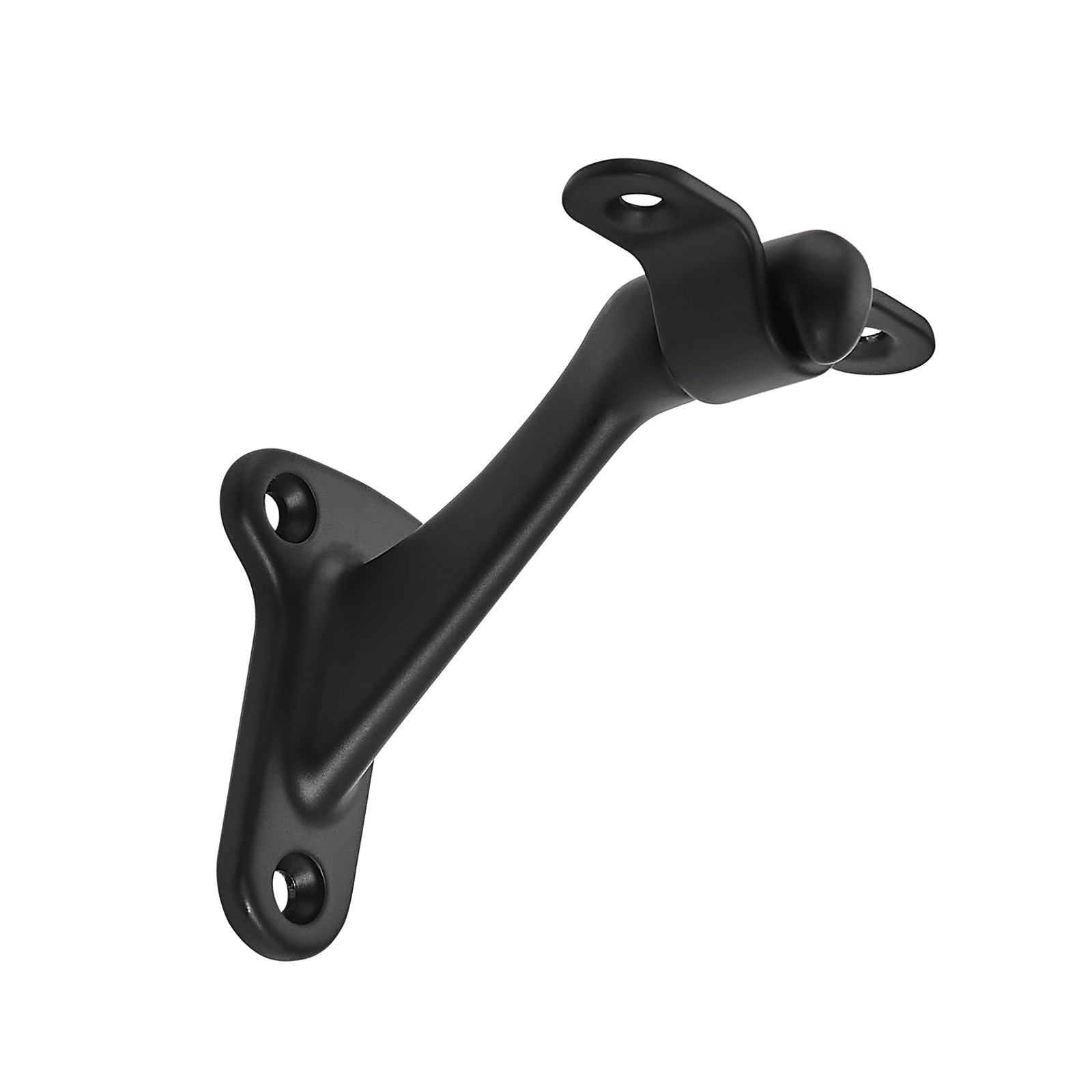 khtumeware 6 Pack 3 Inch Matte Black Hand Rail Bracket 6 Pack,