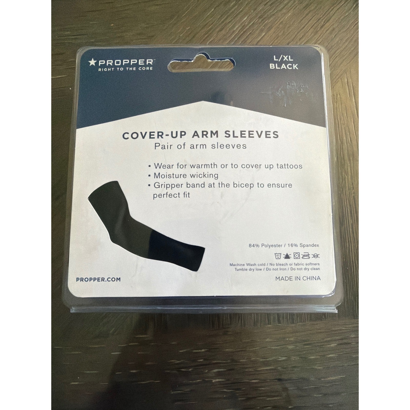 Propper Cover-Up Arm Sleeves Black L/XL Tattoo Cover Warmth F56102C001L-XL Pair