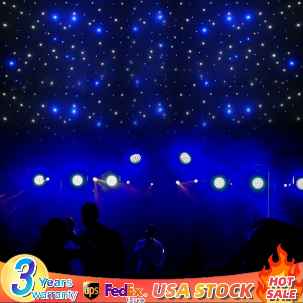 20x10FT DMX512 LED Star Stage Backdrop Curtain Background Starry Sky +Controller