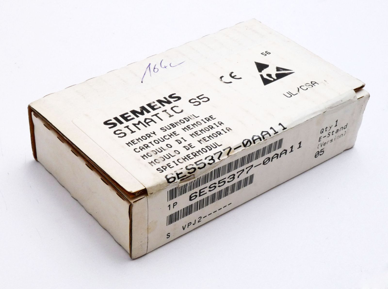 Siemens SIMATIC S5 6ES5377-0AA11 E:05 Memory Module -sealed-