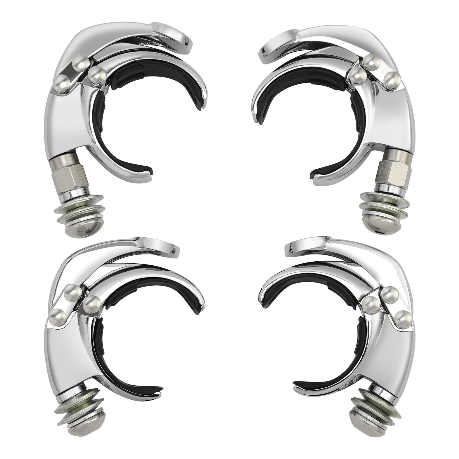 54mm 56mm Windshield Clamps Fit For Harley Low Rider S FXLRS ST FXLRST 2020-2025