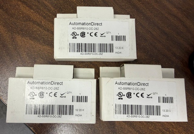 *  LOT of 3  Automation Direct AD-SSR810-DC-28Z