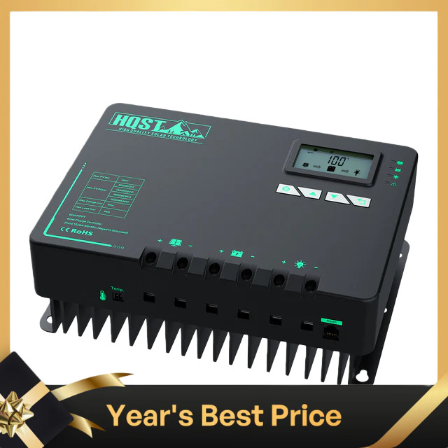 HQST 20A/60A/80A Solar Charge MPPT Controller for Gel Sealed Flooded and Lithium