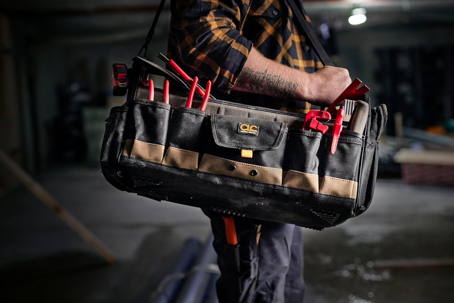 WORK GEAR 1579 20 Inch, Open Top, Soft Sided Tool Box, 27 Pockets