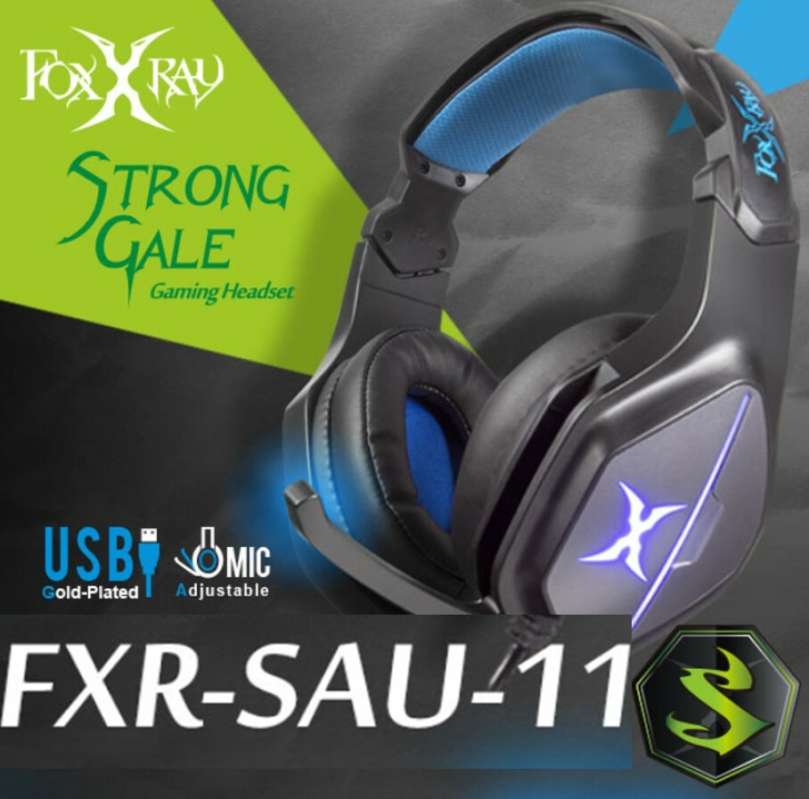 Gaming Headset LED Mic On/Off Switch USB Headphone Volume Control PC PS4 Laptop