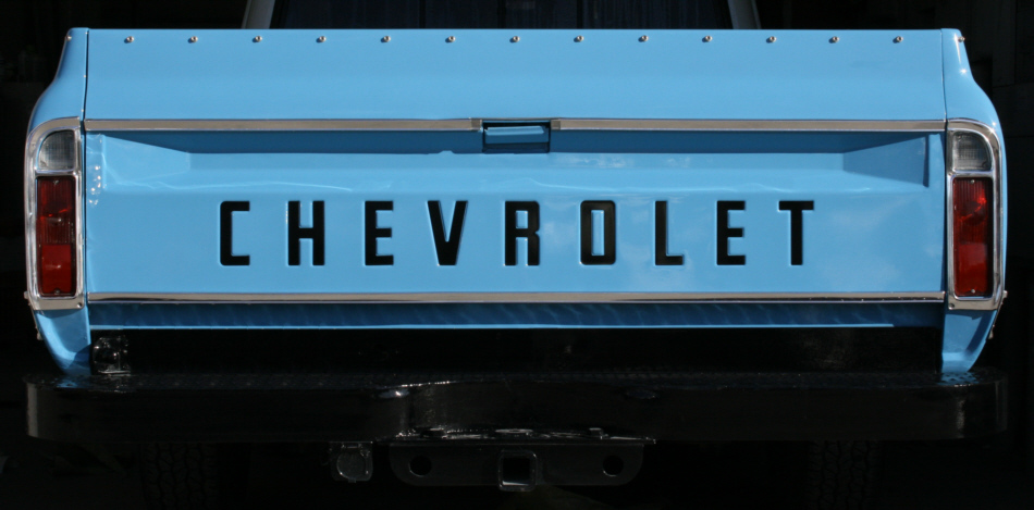 67-72 Fleet Side Chevy Truck Pickup Tailgate Letters, 1967 1968 1969 1970 1971