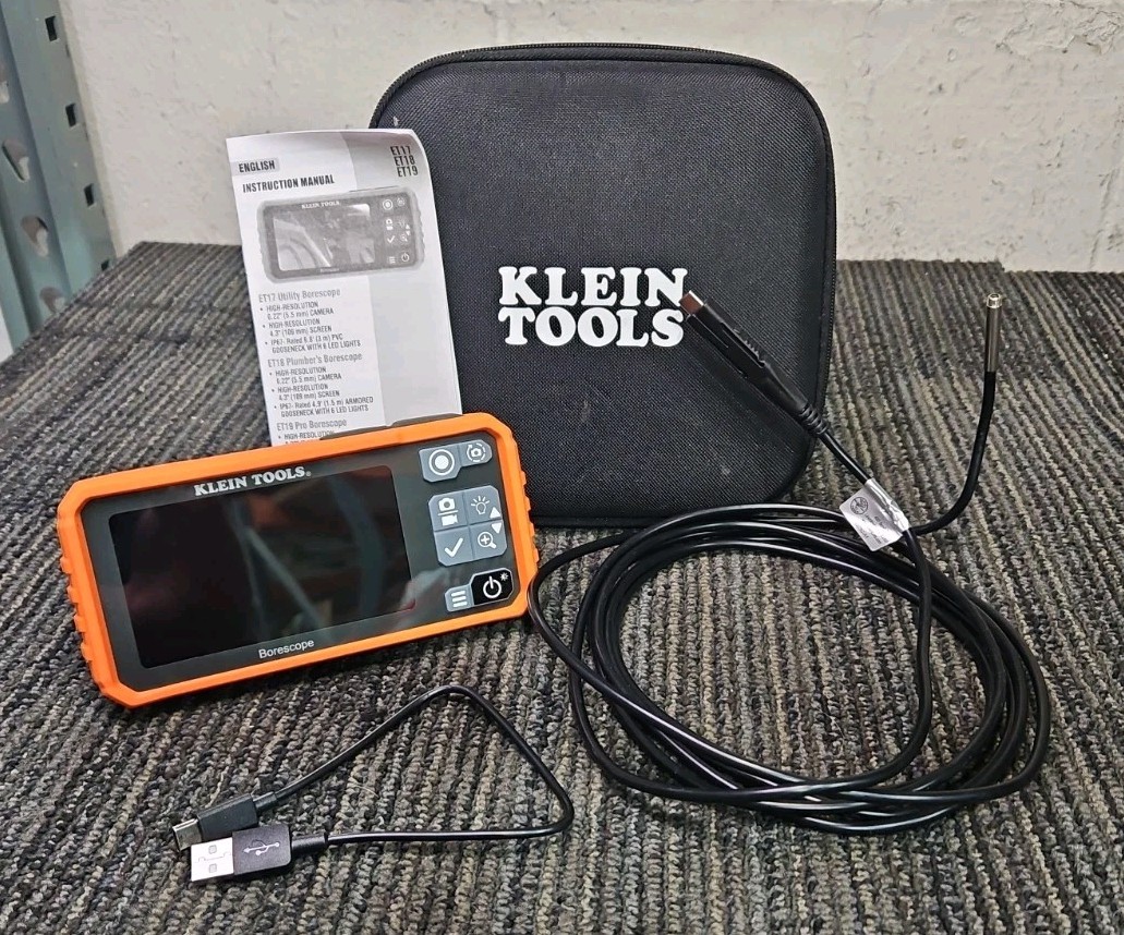 Klein Tools ET17T Utility Borescope with Case