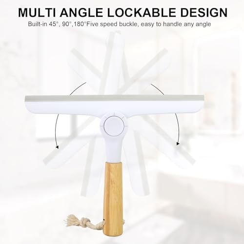 Window Squeegee for Glass Doors，All-Purpose 9.7” Window Cleaning Squeegee,