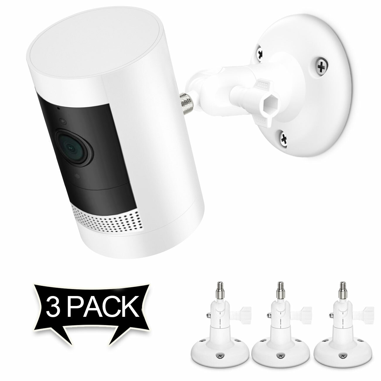 HOLACA Wall Mount for Ring Stick Up Cam Battery/ Elite HD Security Camera 3pack