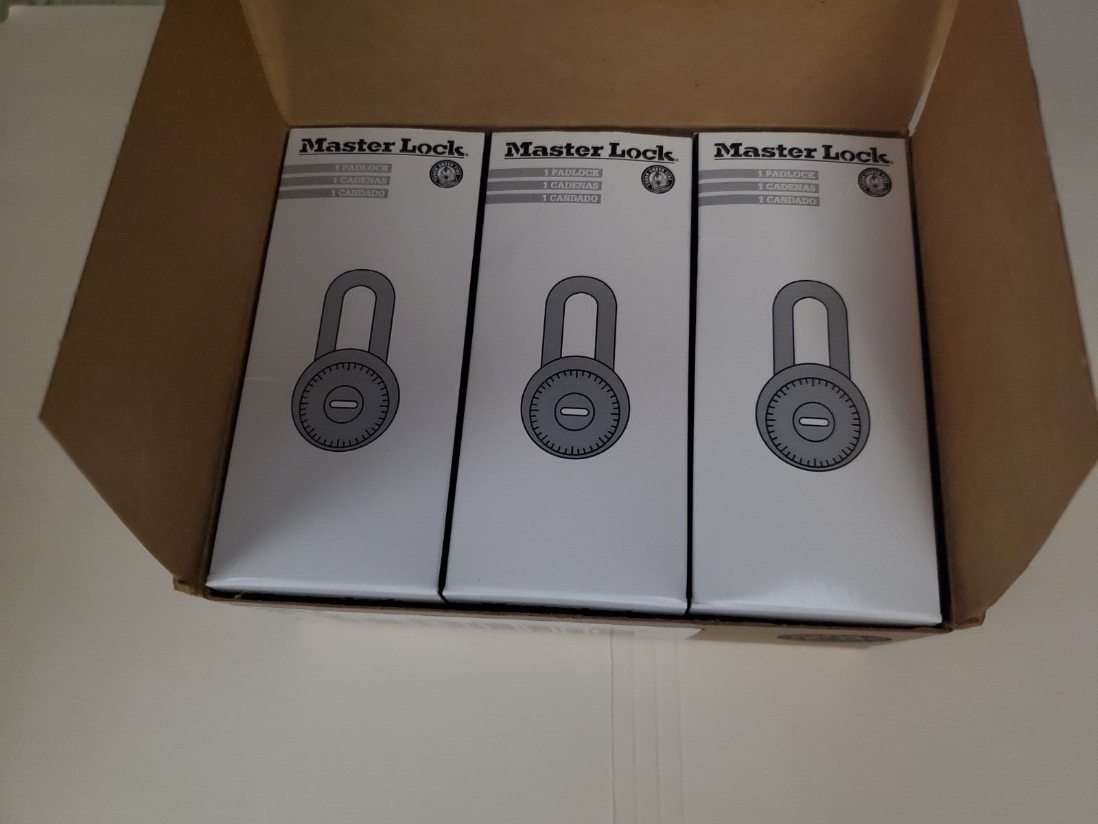 6 Pack MASTER LOCK 1525LF Combination Padlocks, 2 in