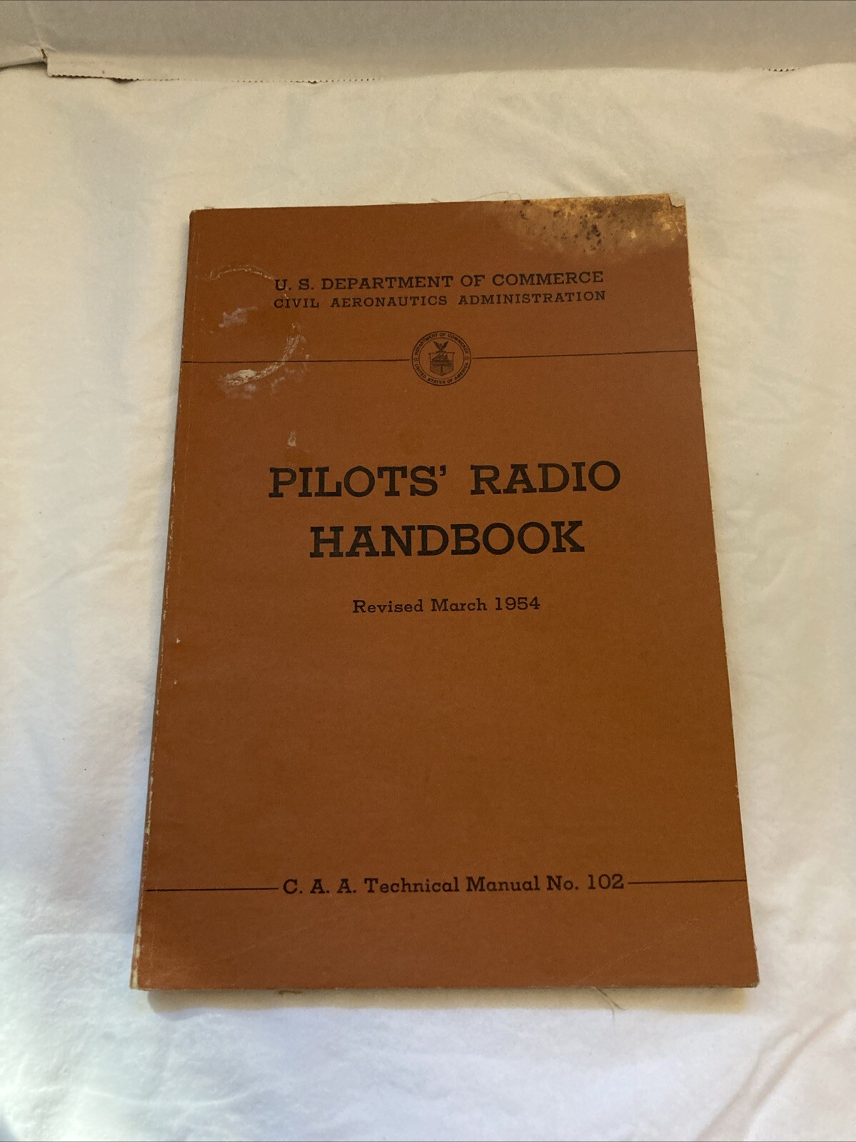 1954 Vintage Department Of Commerce Pilots' Radio Handbook