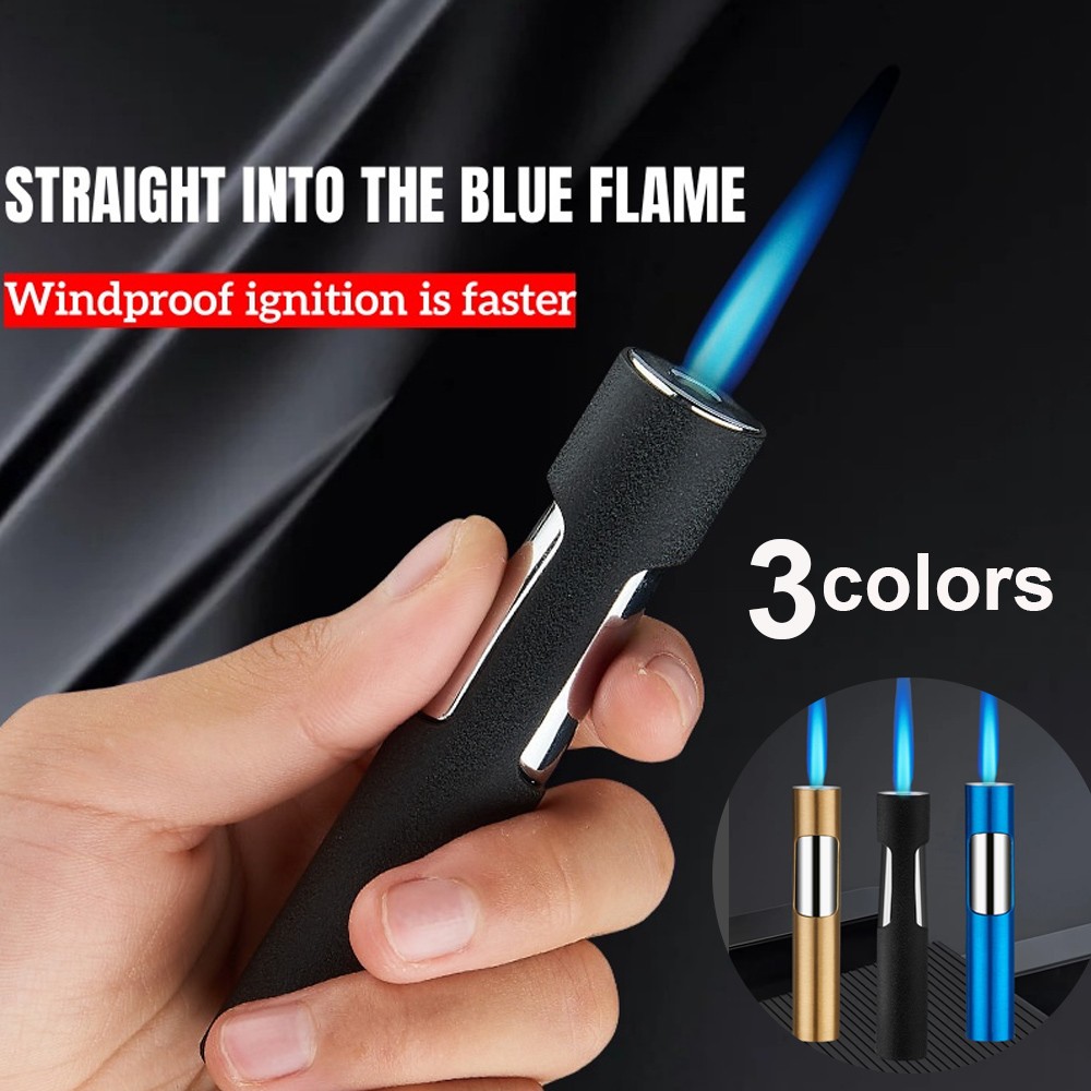 1 Pack Torch Lighter Windproof Adjustable Jet Flame Butane Lighter Refillable