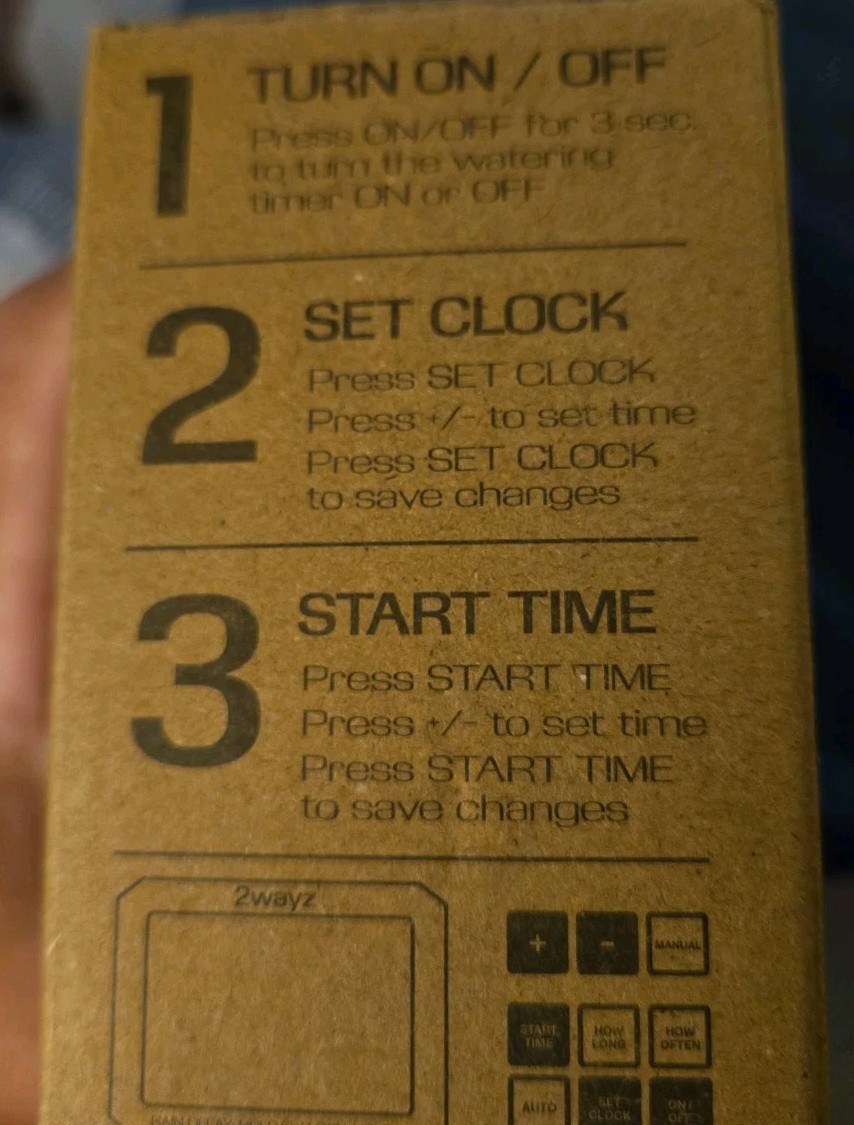 Water Timer for Garden Hose with Rain Delay Options - New