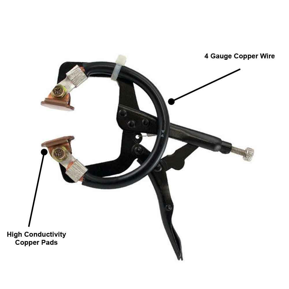 6" Dent Fix Shunting Pliers for Spot Welding with Conductive Coating DF-SP360