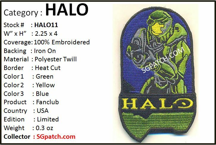 GREEN HALO TACTICAL CHIEF GAMER PATCH - HALO11