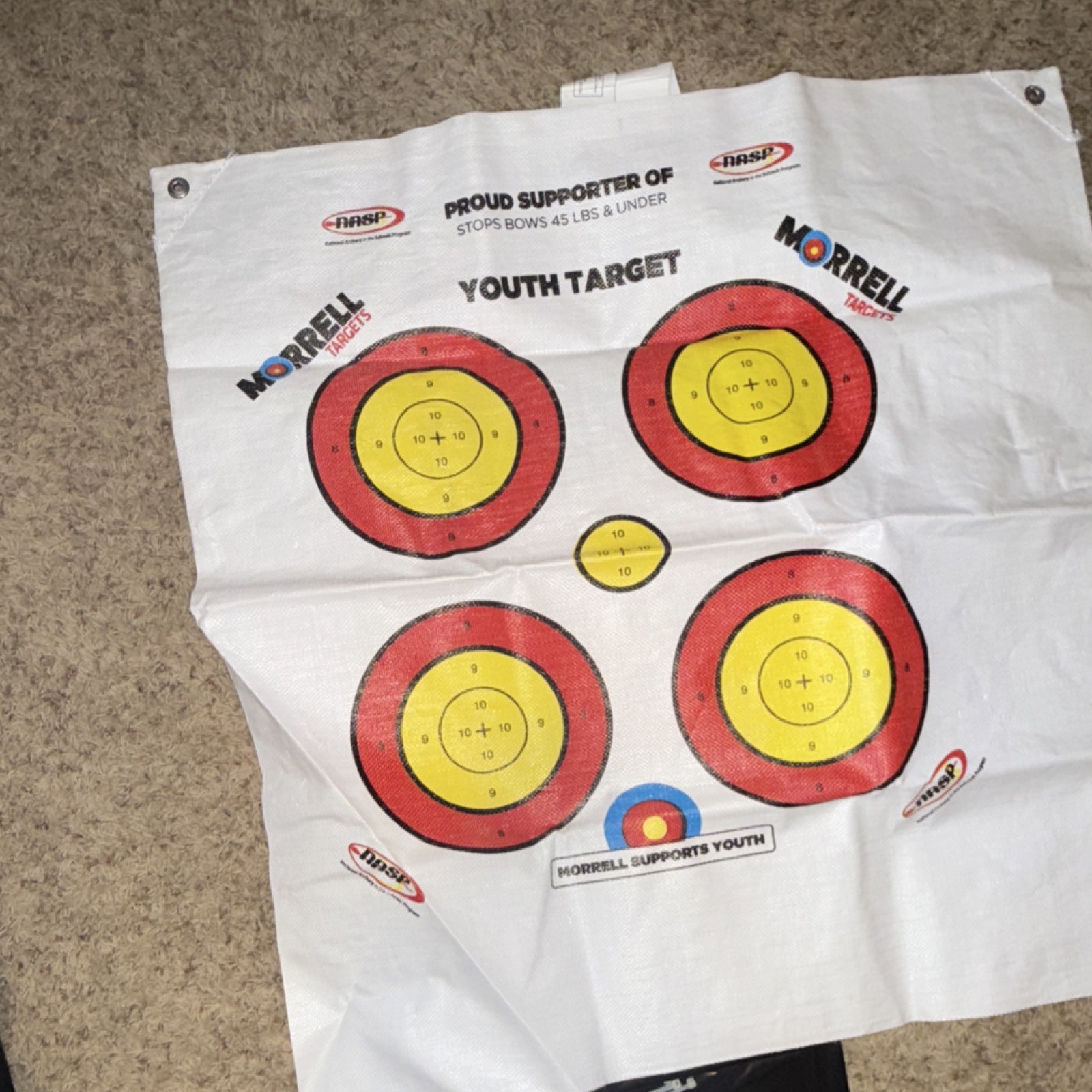 Morrell Youth Field Point Bag Archery Target Replacement Face Sheet, Multi-Color