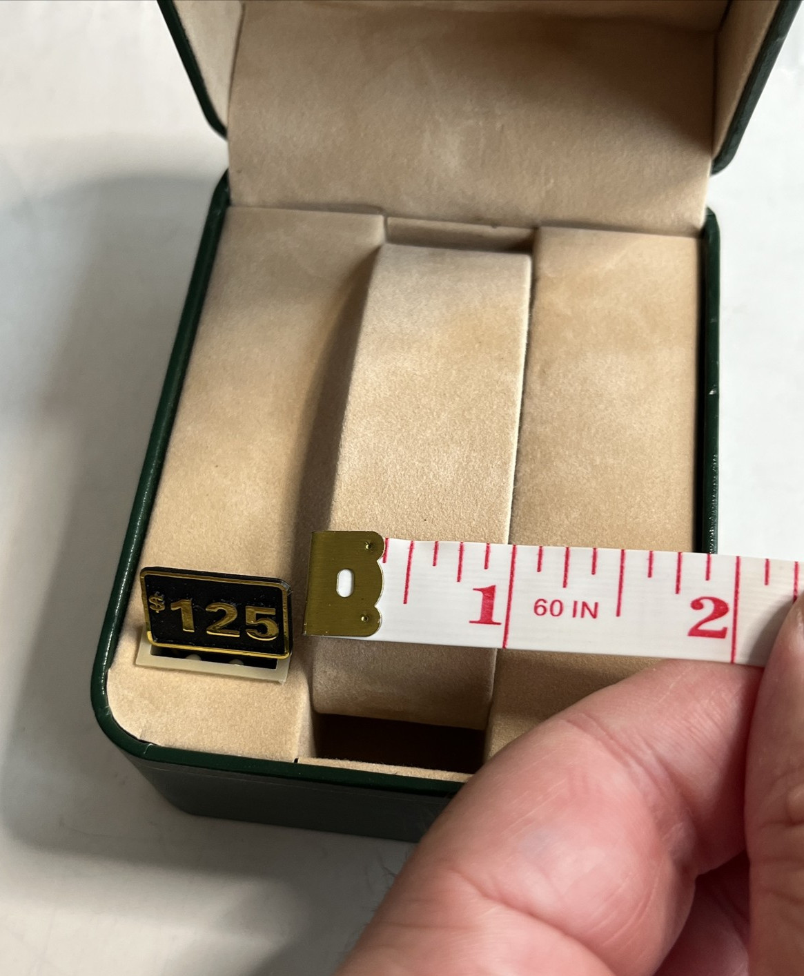 Vintage HELBROS Green LDS HARD SHELL DISPLAY BOX