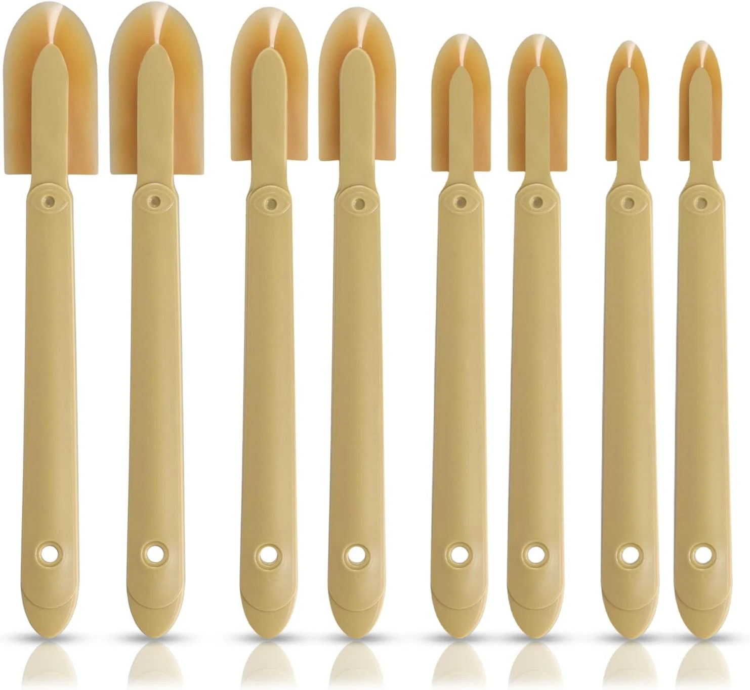 8Pcs Rubber Caulking Tool, Reusable Sealant Spatula Spreader 4 Sizes Silicone Ca